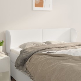 Cabecero de cuero sintético blanco 147x23x78/88 cm de vidaXL, Cabeceros y pies de cama - Ref: Foro24-3116955, Precio: 70,99 €...