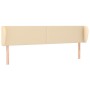 Cabecero de tela color crema 163x23x78/88 cm de vidaXL, Cabeceros y pies de cama - Ref: Foro24-3116875, Precio: 71,90 €, Desc...