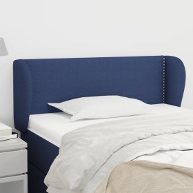 Cabecero de tela azul 103x23x78/88 cm de vidaXL, Cabeceros y pies de cama - Ref: Foro24-3117000, Precio: 52,99 €, Descuento: %