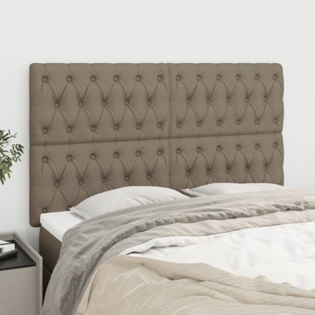 Headboards 4 units of taupe gray fabric 80x7x78/88 cm by vidaXL, Headboards and footboards - Ref: Foro24-3116678, Price: 147,...