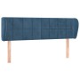 Cabecero de terciopelo azul oscuro 147x23x78/88 cm de vidaXL, Cabeceros y pies de cama - Ref: Foro24-3117196, Precio: 69,05 €...