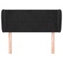 Black velvet headboard 83x23x78/88 cm by vidaXL, Headboards and footboards - Ref: Foro24-3117176, Price: 56,99 €, Discount: %