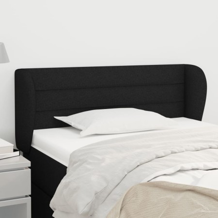 Black fabric headboard 83x23x78/88 cm by vidaXL, Headboards and footboards - Ref: Foro24-3117260, Price: 49,66 €, Discount: %