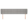 Cabecero de tela gris claro 203x23x78/88 cm de vidaXL, Cabeceros y pies de cama - Ref: Foro24-3117166, Precio: 75,24 €, Descu...