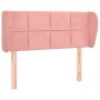 Pink velvet headboard 103x23x78/88 cm by vidaXL, Headboards and footboards - Ref: Foro24-3117191, Price: 52,99 €, Discount: %