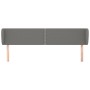 Dark gray fabric headboard 203x23x78/88 cm by vidaXL, Headboards and footboards - Ref: Foro24-3117027, Price: 70,85 €, Discou...