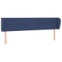 Cabecero de tela azul 163x23x78/88 cm de vidaXL, Cabeceros y pies de cama - Ref: Foro24-3117156, Precio: 70,12 €, Descuento: %