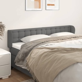 Cabecero de cuero sintético gris 183x23x78/88 cm de vidaXL, Cabeceros y pies de cama - Ref: Foro24-3117250, Precio: 75,99 €, ...