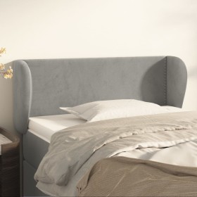 Light gray velvet headboard 103x23x78/88 cm by vidaXL, Headboards and footboards - Ref: Foro24-3117046, Price: 55,99 €, Disco...