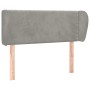 Cabecero de terciopelo gris claro 103x23x78/88 cm de vidaXL, Cabeceros y pies de cama - Ref: Foro24-3117046, Precio: 50,83 €,...