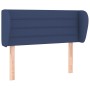 Blue fabric headboard 103x23x78/88 cm by vidaXL, Headboards and footboards - Ref: Foro24-3117280, Price: 53,99 €, Discount: %