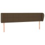 Dark brown fabric headboard 183x23x78/88 cm by vidaXL, Headboards and footboards - Ref: Foro24-3117161, Price: 75,00 €, Disco...