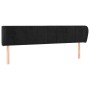 Black velvet headboard 183x23x78/88 cm by vidaXL, Headboards and footboards - Ref: Foro24-3117206, Price: 76,11 €, Discount: %