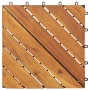 Acacia wood porch tiles 20 pcs brown 30x30 cm by vidaXL, Floors and carpets - Ref: Foro24-3114666, Price: 87,31 €, Discount: %