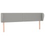 Cabecero de tela gris claro 203x23x78/88 cm de vidaXL, Cabeceros y pies de cama - Ref: Foro24-3117026, Precio: 67,23 €, Descu...