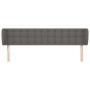 Cabecero de cuero sintético gris 203x23x78/88 cm de vidaXL, Cabeceros y pies de cama - Ref: Foro24-3117256, Precio: 78,12 €, ...