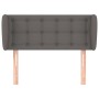 Cabecero de cuero sintético gris 83x23x78/88 cm de vidaXL, Cabeceros y pies de cama - Ref: Foro24-3117220, Precio: 51,99 €, D...