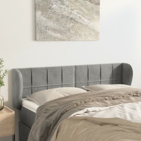 Light gray velvet headboard 147x23x78/88 cm by vidaXL, Headboards and footboards - Ref: Foro24-3117192, Price: 67,38 €, Disco...