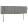 Cabecero de terciopelo gris claro 147x23x78/88 cm de vidaXL, Cabeceros y pies de cama - Ref: Foro24-3117192, Precio: 67,38 €,...