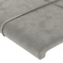 Cabecero de terciopelo gris claro 147x23x78/88 cm de vidaXL, Cabeceros y pies de cama - Ref: Foro24-3117192, Precio: 67,38 €,...