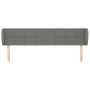 Dark gray fabric headboard 203x23x78/88 cm by vidaXL, Headboards and footboards - Ref: Foro24-3117167, Price: 79,79 €, Discou...