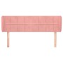 Pink velvet headboard 147x23x78/88 cm by vidaXL, Headboards and footboards - Ref: Foro24-3117197, Price: 71,97 €, Discount: %