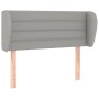 Cabecero de tela gris claro 93x23x78/88 cm de vidaXL, Cabeceros y pies de cama - Ref: Foro24-3117266, Precio: 51,52 €, Descue...