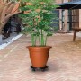 Soporte con ruedas para plantas 5 uds negro diámetro 30cm 170kg de vidaXL, Soportes para macetas - Ref: Foro24-3143917, Preci...