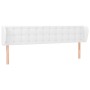 Cabecero de cuero sintético blanco 163x23x78/88 cm de vidaXL, Cabeceros y pies de cama - Ref: Foro24-3117241, Precio: 82,70 €...