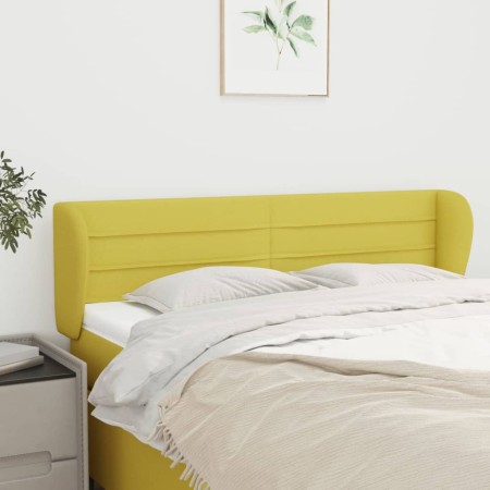 Green fabric headboard 147x23x78/88 cm by vidaXL, Headboards and footboards - Ref: Foro24-3117289, Price: 55,19 €, Discount: %