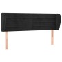 Black velvet headboard 147x23x78/88 cm by vidaXL, Headboards and footboards - Ref: Foro24-3117334, Price: 67,35 €, Discount: %