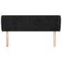 Black velvet headboard 147x23x78/88 cm by vidaXL, Headboards and footboards - Ref: Foro24-3117334, Price: 67,35 €, Discount: %