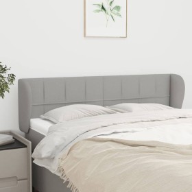 Cabecero de tela gris claro 147x23x78/88 cm de vidaXL, Cabeceros y pies de cama - Ref: Foro24-3117142, Precio: 70,99 €, Descu...