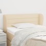 Cream fabric headboard 93x23x78/88 cm by vidaXL, Headboards and footboards - Ref: Foro24-3117271, Price: 51,72 €, Discount: %