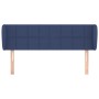 Blue fabric headboard 147x23x78/88 cm by vidaXL, Headboards and footboards - Ref: Foro24-3117148, Price: 71,77 €, Discount: %