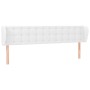 Cabecero de cuero sintético blanco 183x23x78/88 cm de vidaXL, Cabeceros y pies de cama - Ref: Foro24-3117247, Precio: 82,01 €...