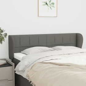 Cabecero de tela gris oscuro 147x23x78/88 cm de vidaXL, Cabeceros y pies de cama - Ref: Foro24-3117143, Precio: 71,79 €, Desc...