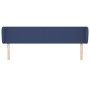 Blue fabric headboard 183x23x78/88 cm by vidaXL, Headboards and footboards - Ref: Foro24-3116884, Price: 72,99 €, Discount: %