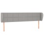 Cabecero de tela gris claro 183x23x78/88 cm de vidaXL, Cabeceros y pies de cama - Ref: Foro24-3117158, Precio: 73,24 €, Descu...