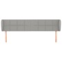 Cabecero de tela gris claro 183x23x78/88 cm de vidaXL, Cabeceros y pies de cama - Ref: Foro24-3117158, Precio: 73,24 €, Descu...