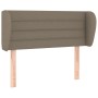 Taupe gray fabric headboard 103x23x78/88 cm by vidaXL, Headboards and footboards - Ref: Foro24-3117278, Price: 56,99 €, Disco...