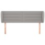 Cabecero de tela gris claro 147x23x78/88 cm de vidaXL, Cabeceros y pies de cama - Ref: Foro24-3117282, Precio: 67,34 €, Descu...