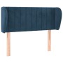 Dark blue velvet headboard 83x23x78/88 cm by vidaXL, Headboards and footboards - Ref: Foro24-3117416, Price: 43,41 €, Discoun...