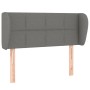 Cabecero de tela gris oscuro 103x23x78/88 cm de vidaXL, Cabeceros y pies de cama - Ref: Foro24-3117135, Precio: 60,09 €, Desc...