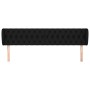 Black fabric headboard 183x23x78/88 cm by vidaXL, Headboards and footboards - Ref: Foro24-3117496, Price: 91,48 €, Discount: %