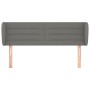 Dark gray fabric headboard 147x23x78/88 cm by vidaXL, Headboards and footboards - Ref: Foro24-3117283, Price: 74,00 €, Discou...