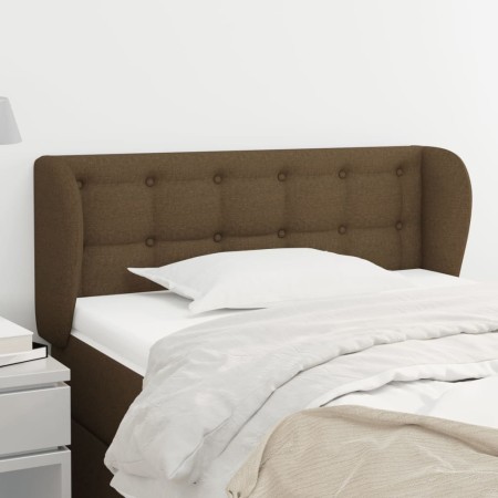 Dark brown fabric headboard 83x23x78/88 cm by vidaXL, Headboards and footboards - Ref: Foro24-3117555, Price: 44,99 €, Discou...