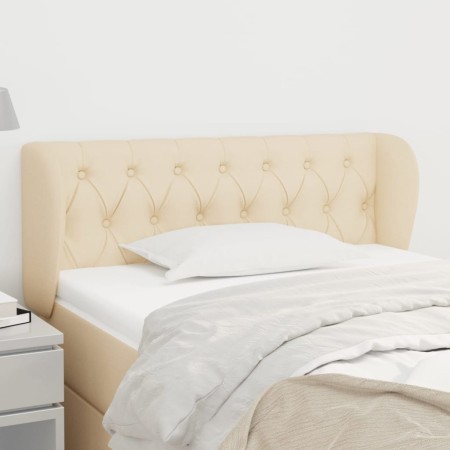 Cream fabric headboard 93x23x78/88 cm by vidaXL, Headboards and footboards - Ref: Foro24-3117467, Price: 63,75 €, Discount: %