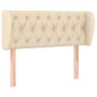 Cream fabric headboard 93x23x78/88 cm by vidaXL, Headboards and footboards - Ref: Foro24-3117467, Price: 63,75 €, Discount: %