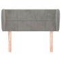 Cabecero de terciopelo gris claro 103x23x78/88 cm de vidaXL, Cabeceros y pies de cama - Ref: Foro24-3117186, Precio: 55,56 €,...